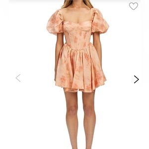 Reformation dress - Bardot Kiah Floral Corset Mini Dress